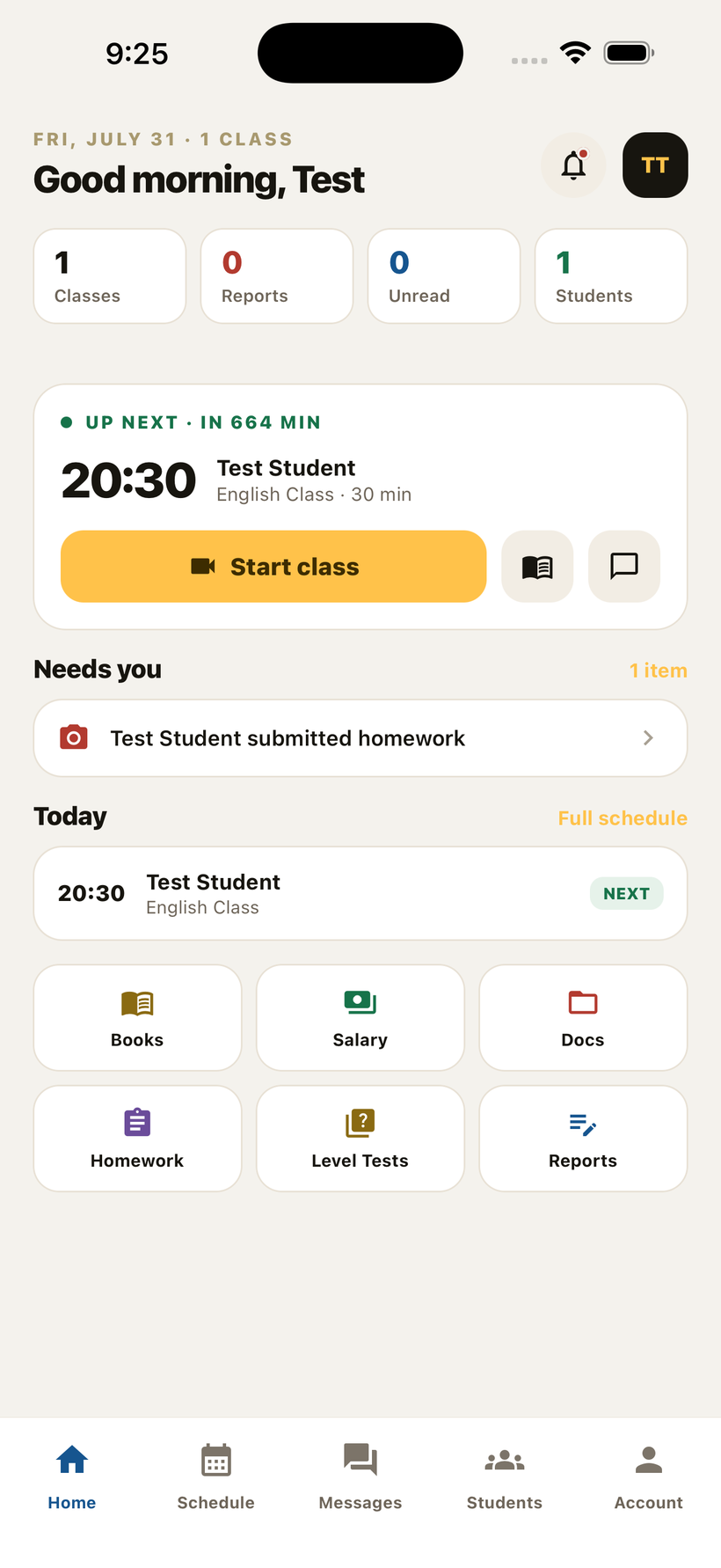 Teacher Home